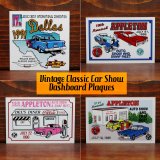 USAクラシックカー・オートショーのコレクティブルなカーダッシュプラーク4枚をアップ！