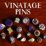 USAヴィンテージの美しい徽章バッジやブローチ、ラペルピンなどをアップ！
