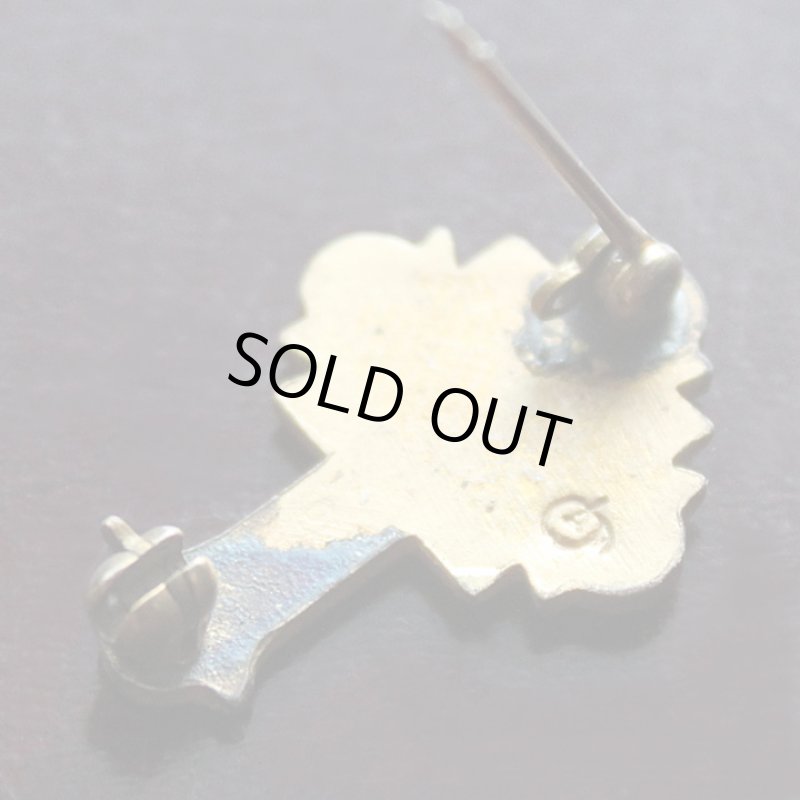 画像5: USAヴィンテージ1930s十字架ピンバッジ赤｜キリスト教聖品W.M.S. U.L.C.A.終身会員ブローチ (5)