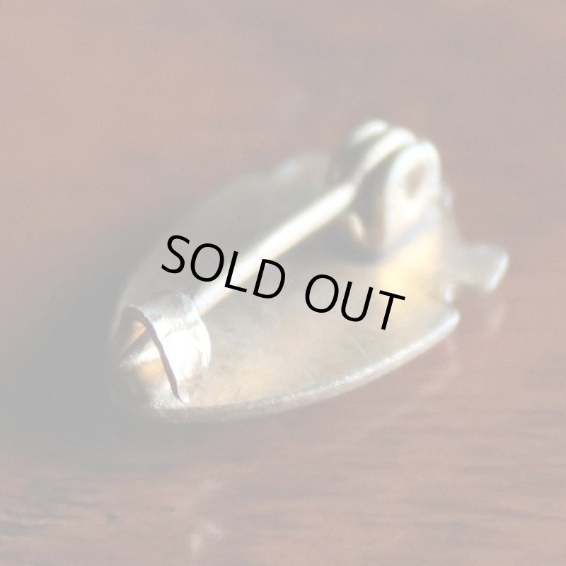 画像3: USAヴィンテージクリスチャンピンバッジ赤|キリスト教聖品十字架・ランプブローチ (3)