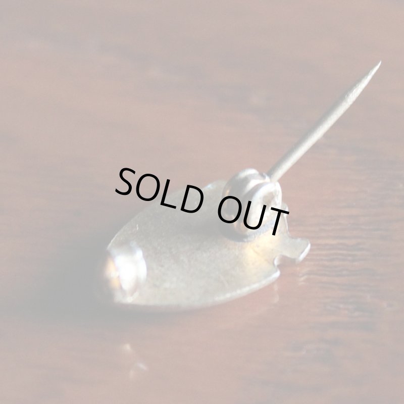 画像4: USAヴィンテージクリスチャンピンバッジ赤|キリスト教聖品十字架・ランプブローチ (4)