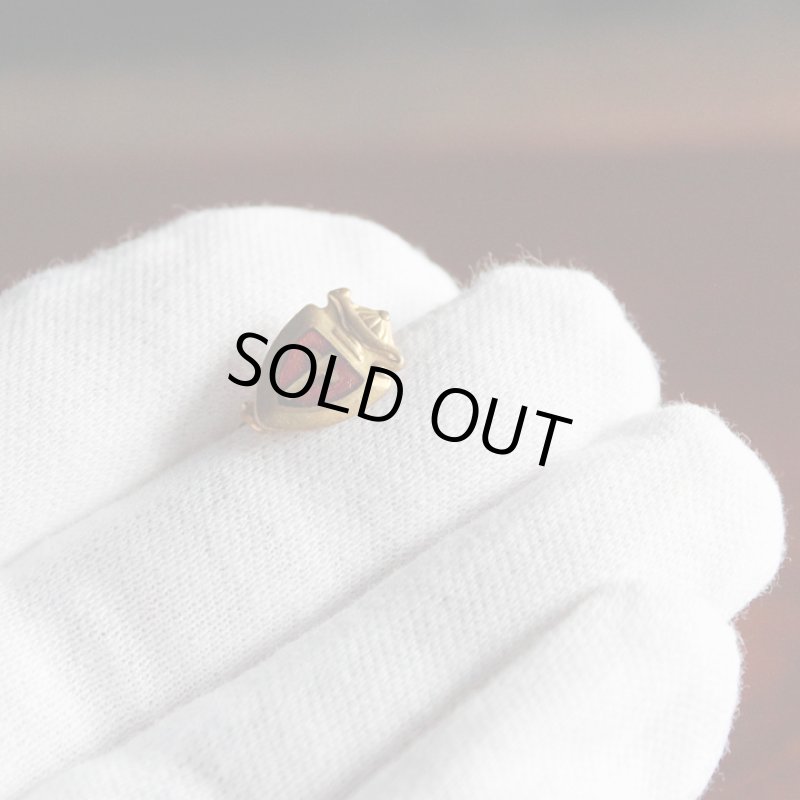 画像6: USAヴィンテージクリスチャンピンバッジ赤|キリスト教聖品十字架・ランプブローチ (6)