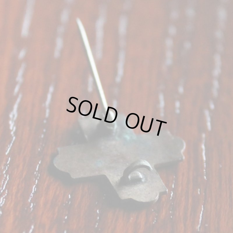 画像4: USAヴィンテージ十字架・ハートピンバッジ｜キリスト教聖品THY KINGDOM COMブローチ (4)