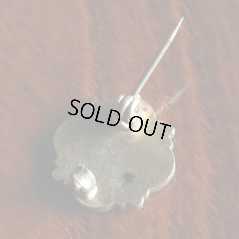 画像4: USAヴィンテージ聖心ピンバッジ｜キリスト教聖品sacred heart of JesusカトリックブローチB (4)