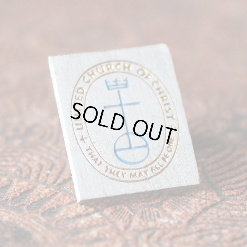 画像1: USAヴィンテージピンバッジキリスト教United Church of Christ｜アンティーク雑貨聖品 (1)