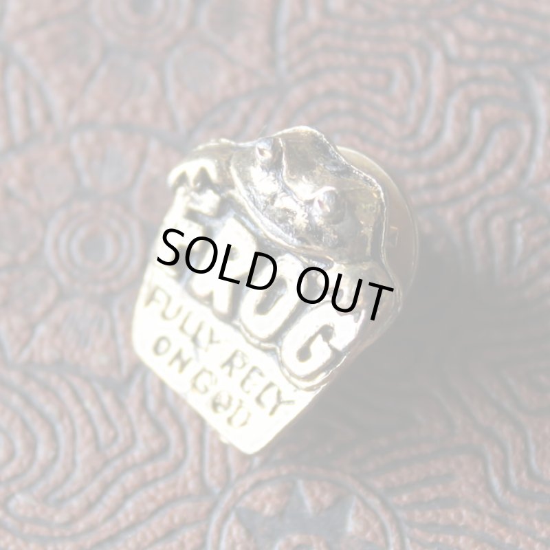 画像5: USA80sヴィンテージキリスト教ピンバッジ｜Fully Rely On God FROG蛙祈り (5)