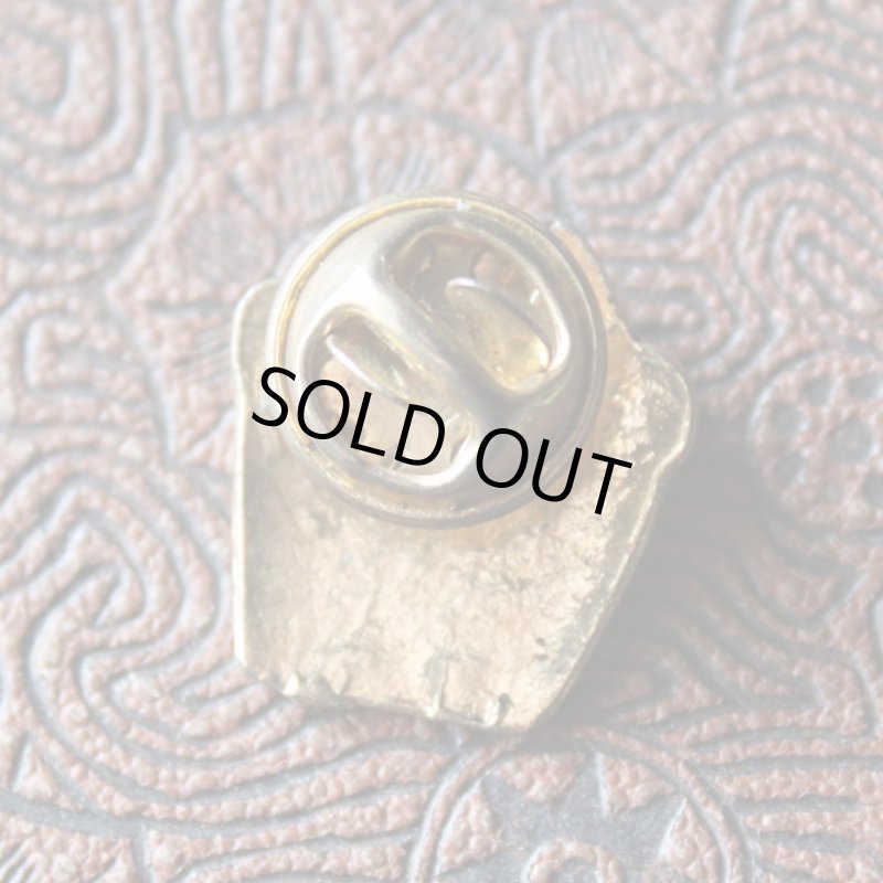 画像6: USA80sヴィンテージキリスト教ピンバッジ｜Fully Rely On God FROG蛙祈り (6)