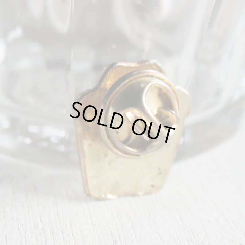 画像4: USA80sヴィンテージキリスト教ピンバッジ｜Fully Rely On God FROG蛙祈り (4)