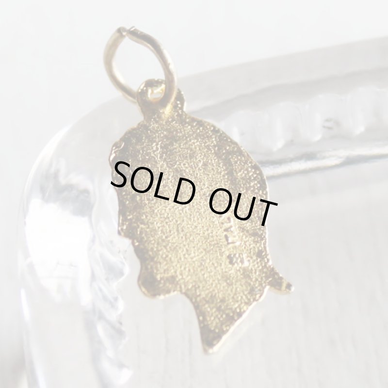 画像3: イエスキリストの横顔メダイ真鍮製ペンダントトップチャーム|イタリアカトリック聖品 (3)