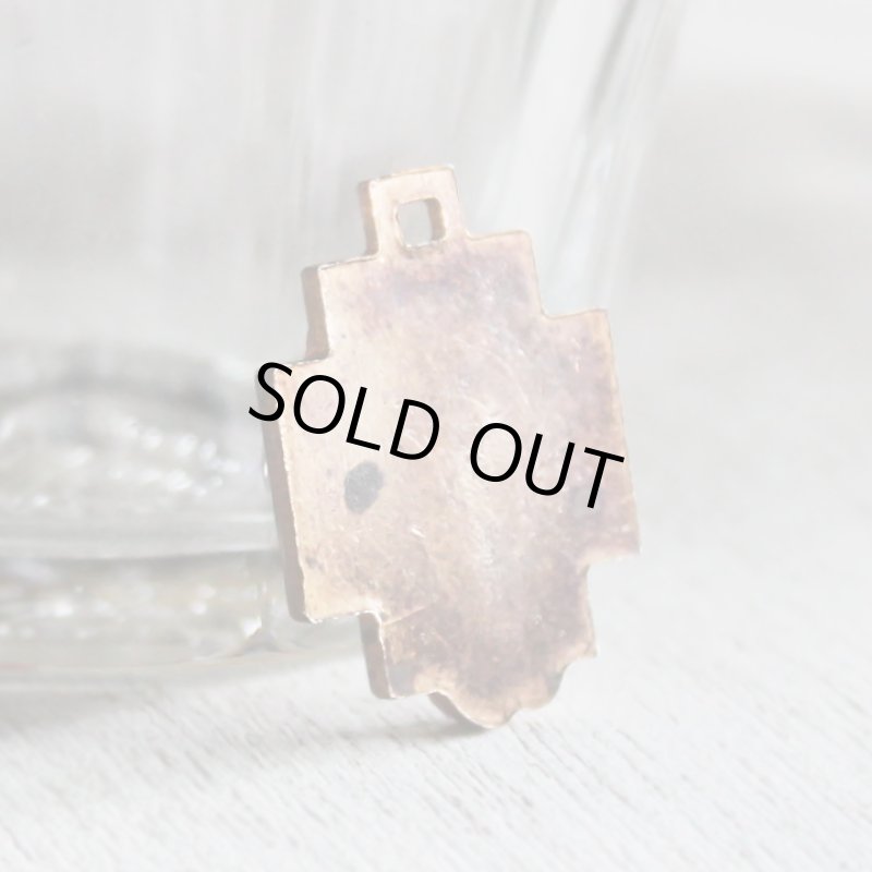 画像3: イエスキリストの横顔メダイ銅製ペンダントトップチャーム｜カトリック聖品 (3)