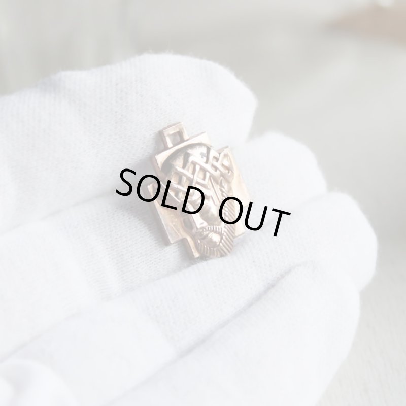 画像4: イエスキリストの横顔メダイ銅製ペンダントトップチャーム｜カトリック聖品 (4)