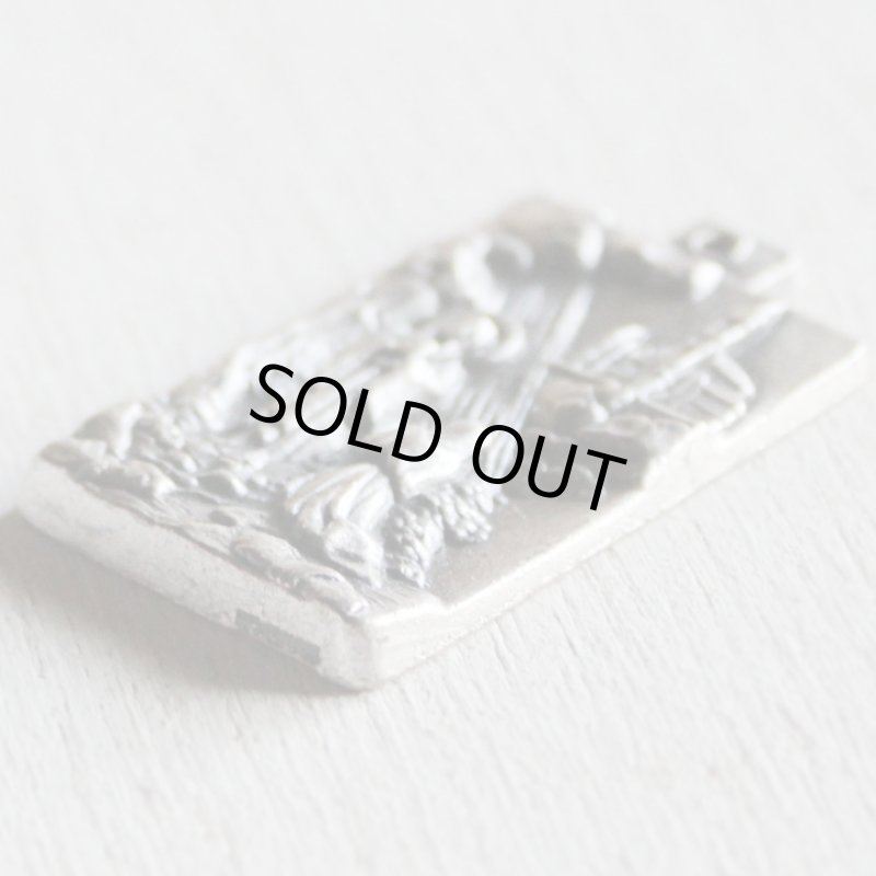 画像3: ルルドの泉無原罪の御宿りメダイ・イタリア｜アンティークメダイカトリック聖品 (3)