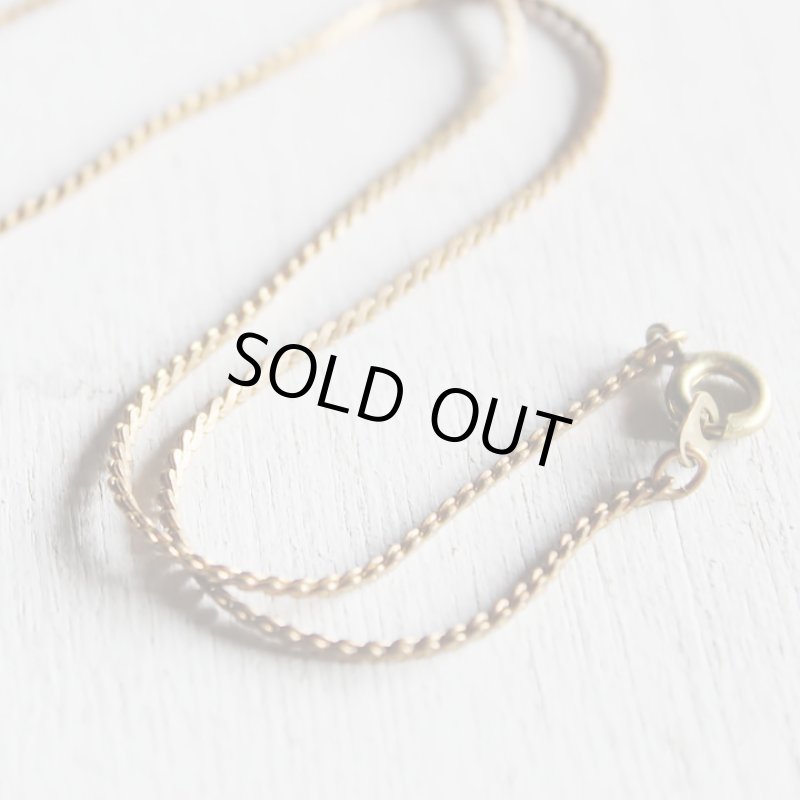 画像7: アメリカヴィンテージ真鍮製クロス十字架ペンダントネックレス｜アンティーク雑貨ブラスジュエリーネックレス (7)