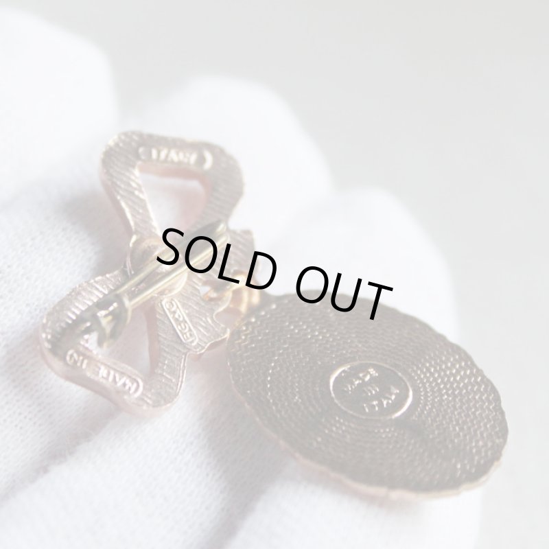 画像9: イタリアヴィンテージ聖パトリックのメダイ付きブローチ|カトリック聖人ピンズ・クリスチャンピンバッジ (9)