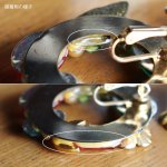 画像10: ヴィンテージコスチュームジュエリーイヤリング赤緑宝石ラインストーン｜アンティークジュエリー (10)