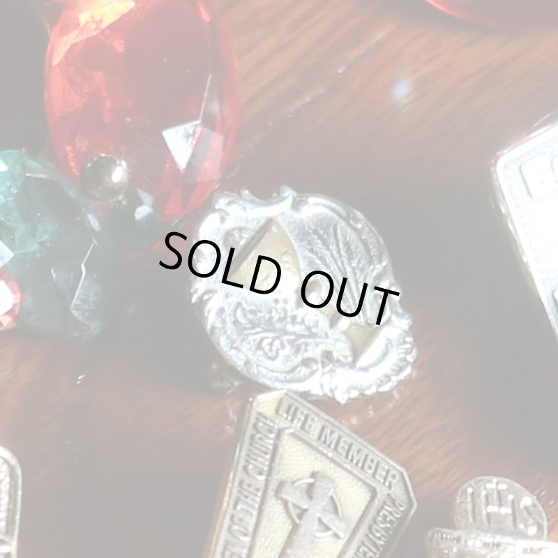 画像3: USAヴィンテージ初聖体・聖杯と聖霊のピンバッジピンズブローチ｜first holy communionアンティークジュエリー (3)