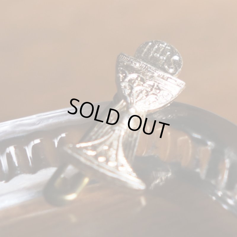 画像4: USAヴィンテージキリスト教初聖体・聖杯ブローチIHS｜first holy communionアンティークアクセサリー (4)