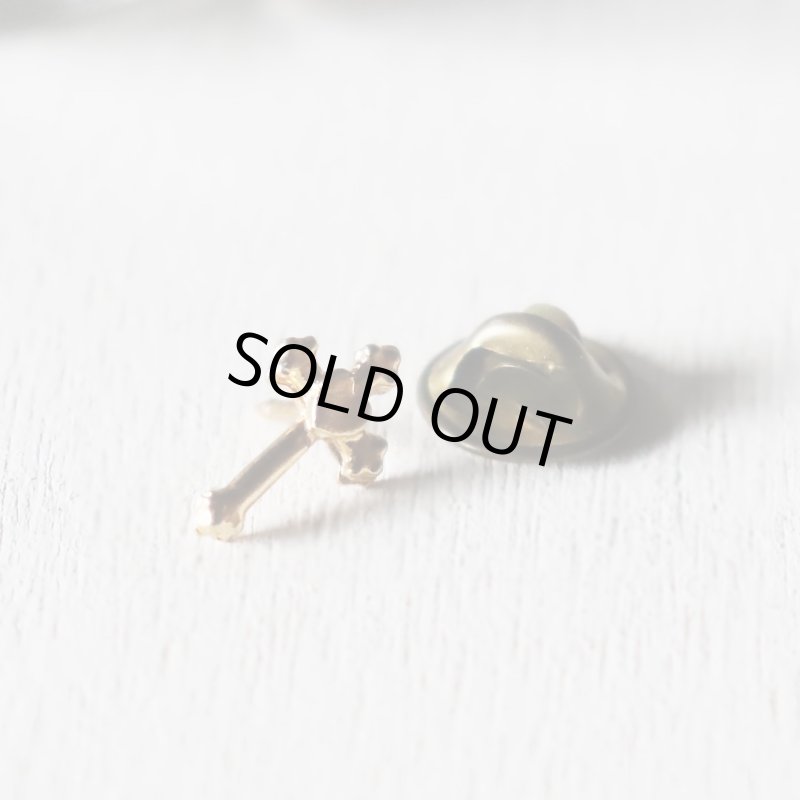 宝飾バロー社製ピンバッジ｜クロス十字架ハートピンズ