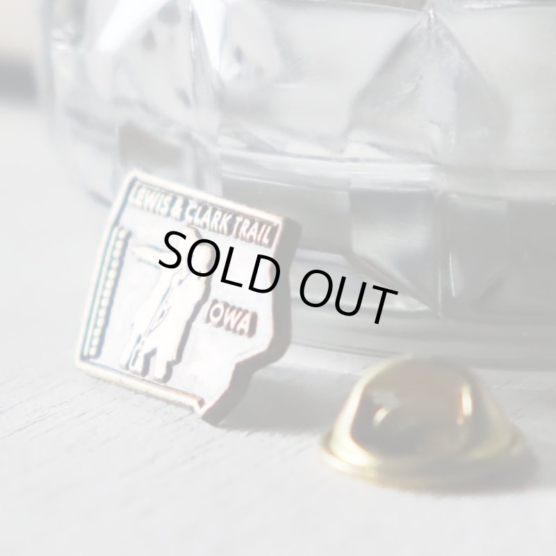 ルイス&クラーク探検隊ピンバッジ|vintage pins アメリカ IOWA