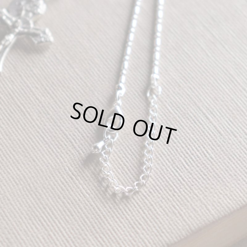 イタリアヴィンテージキリスト教ネックレス十字架と葡萄・聖アンソニー・パドヴァの聖アントニオのメダイ