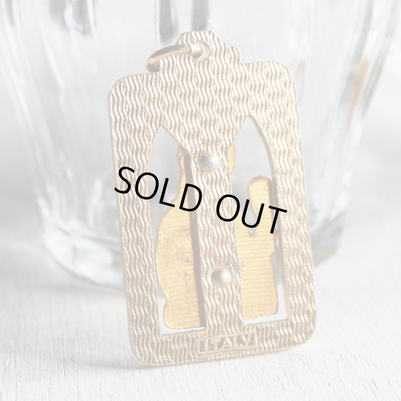 アンティークメダイ｜イタリアヴィンテージ聖バルバラのメダイ・ギリシャ・東方正教会・カトリック聖品