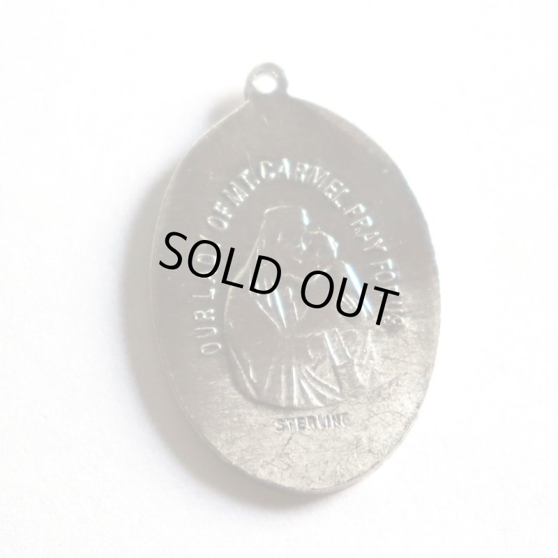 【STERLING SILVER】フランスヴィンテージメダイ｜イエスキリスト・カルメル山の聖母