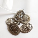 【STERLING SILVER】フランスヴィンテージメダイ｜イエスキリスト・カルメル山の聖母