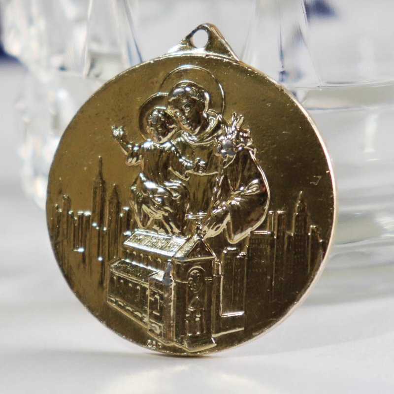 イタリア製ヴィンテージ聖人メダイ・パドヴァの聖アントニオ（聖アンソニー）｜失物・婚姻・花嫁の守護聖人