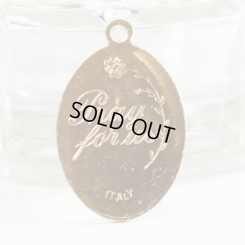 イタリア製ヴィンテージ聖フィロメナ｜子供・若者・貧弱・絶望・病人の守護聖人｜アンティークメダイ