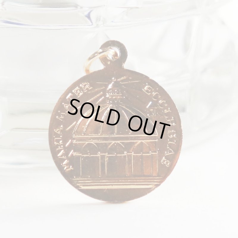 イタリア製くすしき薔薇の聖母ローザミスティカ｜奇しき薔薇の聖母マリア・アンティークメダイ