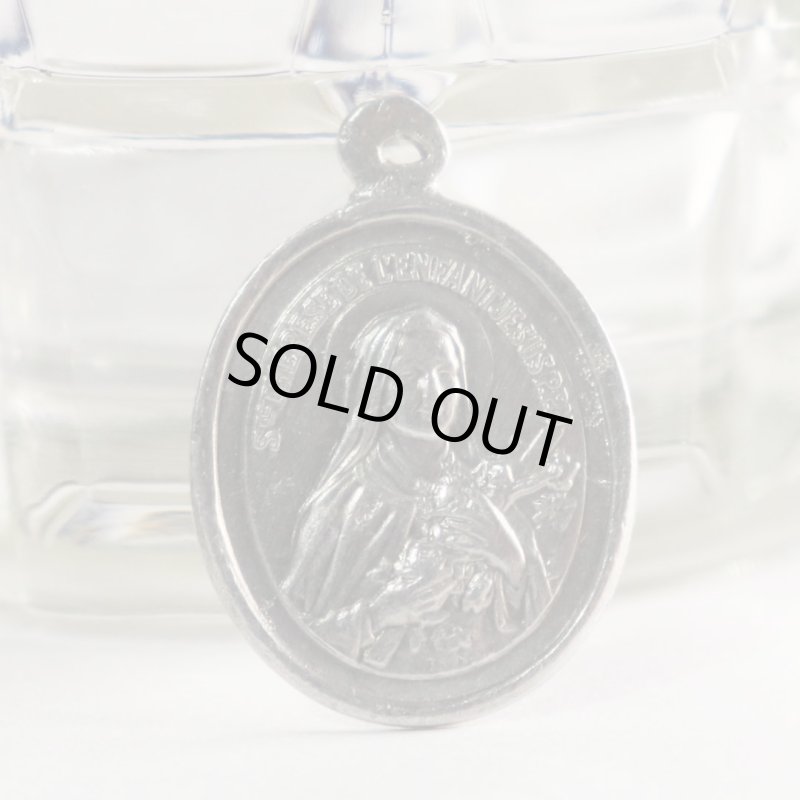 フランスヴィンテージ聖人メダイ｜幼きイエスの聖テレジア・リジューのテレーズ・カトリック