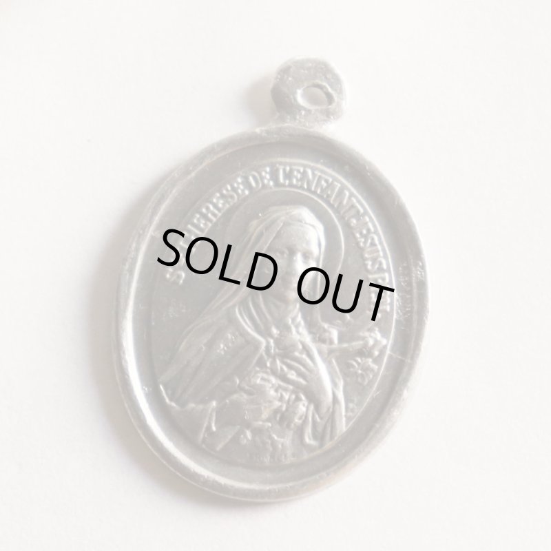 フランスヴィンテージ聖人メダイ｜幼きイエスの聖テレジア・リジューのテレーズ・カトリック