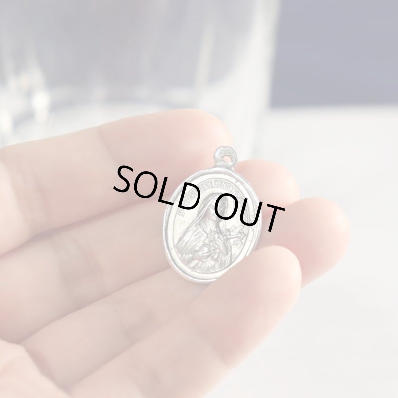 フランスヴィンテージ聖人メダイ｜幼きイエスの聖テレジア・リジューのテレーズ・カトリック