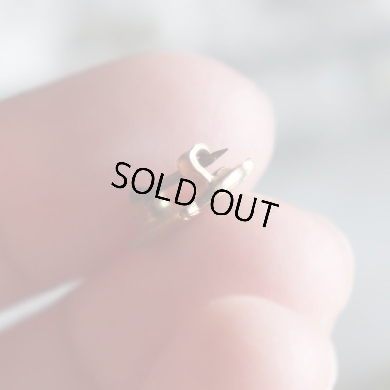 USAヴィンテージクリスチャンクロスピンバッジ水色CHOIR｜アンティークピンズライトブルー十字架/合唱団/音符