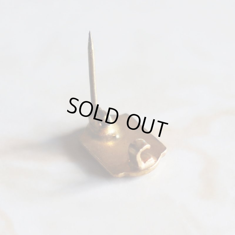 USAヴィンテージクリスチャンクロスピンバッジ水色CHOIR｜アンティークピンズライトブルー十字架/合唱団/音符