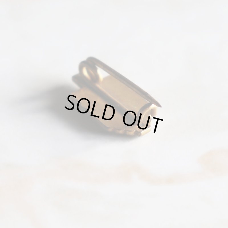 USAヴィンテージクリスチャンクロス&盾ブローチ水色・パール｜アンティークピンバッジライトブルー/パール/十字架