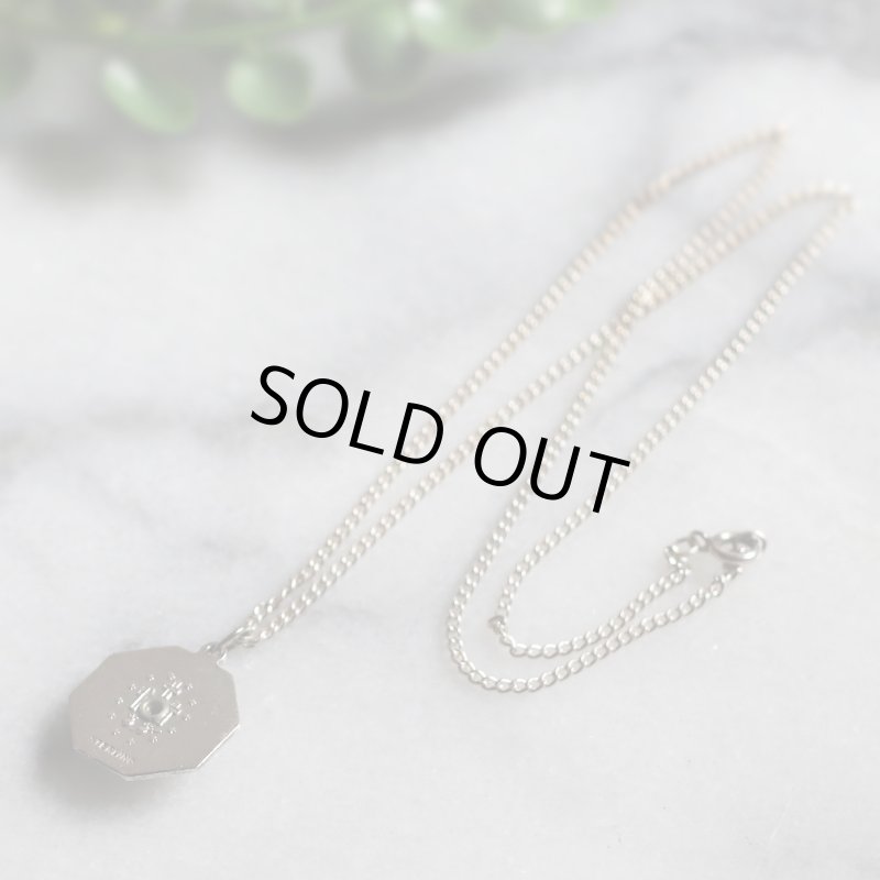 アンティークジュエリー｜ヴィンテージ不思議のメダイ聖母マリアネックレス白蝶貝& STERLING SILVER・マザーオブパールペンダント