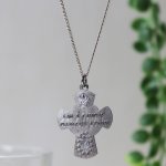 アンティークジュエリー｜ヴィンテージSTERLING SILVER 4Way Cross十字架ペンダントネックレス聖心・聖人・不思議のメダイ