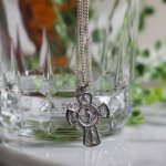 アンティークジュエリー｜ヴィンテージSTERLING SILVER 4Way Cross十字架ペンダントネックレス聖心・聖人・不思議のメダイ