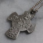 アンティークジュエリー｜ヴィンテージSTERLING SILVER 4Way Cross十字架ペンダントネックレス聖心・聖人・不思議のメダイ