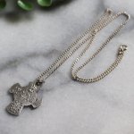 アンティークジュエリー｜ヴィンテージSTERLING SILVER 4Way Cross十字架ペンダントネックレス聖心・聖人・不思議のメダイ