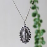 【STERLING SILVER】アンティークジュエリー｜USAヴィンテージ不思議のメダイ聖母マリアのペンダントネックレス