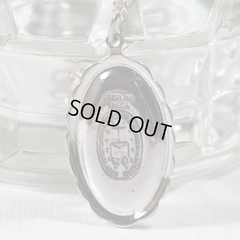 【STERLING SILVER】アンティークジュエリー｜USAヴィンテージ不思議のメダイ聖母マリアのペンダントネックレス