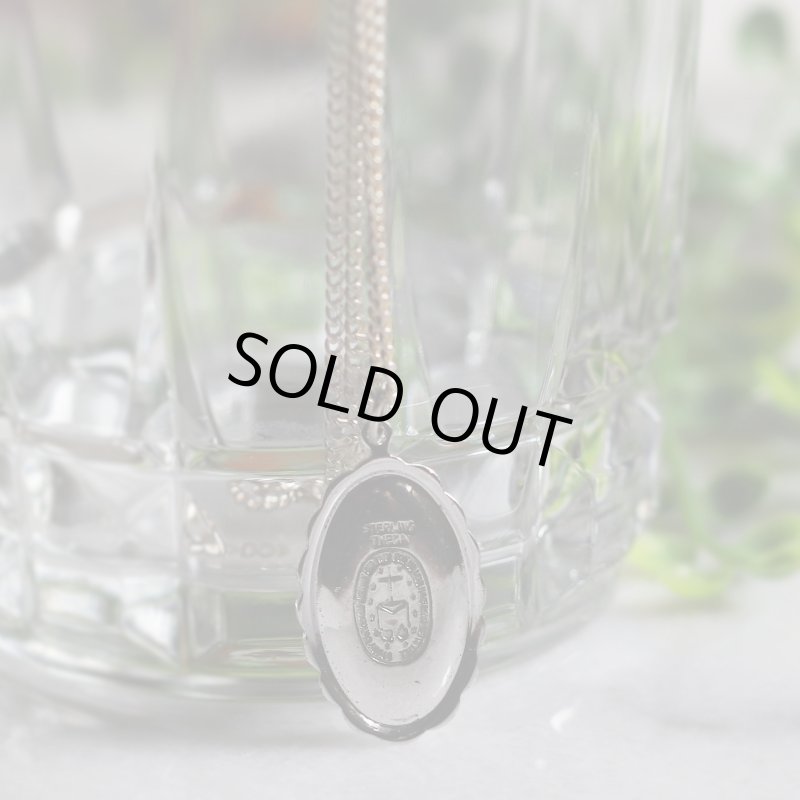 【STERLING SILVER】アンティークジュエリー｜USAヴィンテージ不思議のメダイ聖母マリアのペンダントネックレス