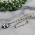 【STERLING SILVER】アンティークジュエリー｜USAヴィンテージ不思議のメダイ聖母マリアのペンダントネックレス