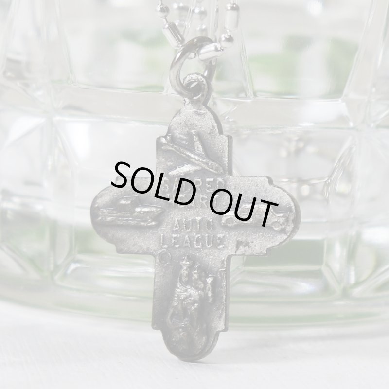 アンティークジュエリー｜イタリアヴィンテージ4way Cross十字架聖人メダイペンダントネックレス・聖品Sacred Heart Auto League