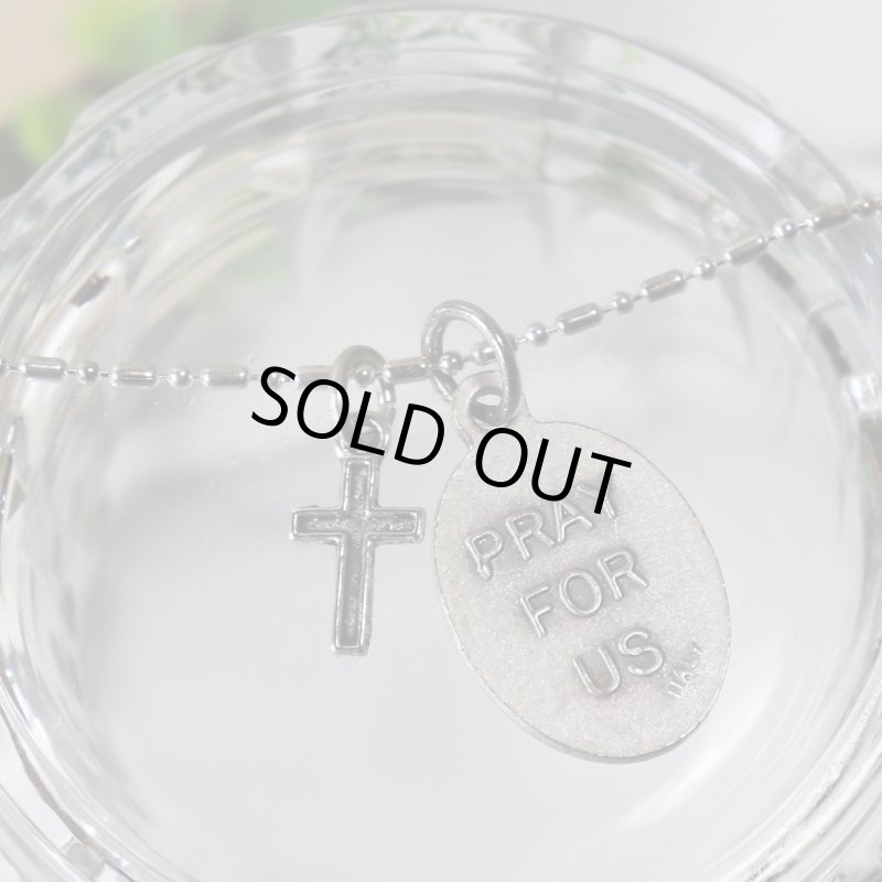 アンティークジュエリー｜イタリア製4way Crossメダイペンダントネックレス・イエスキリスト・聖母マリア・聖人