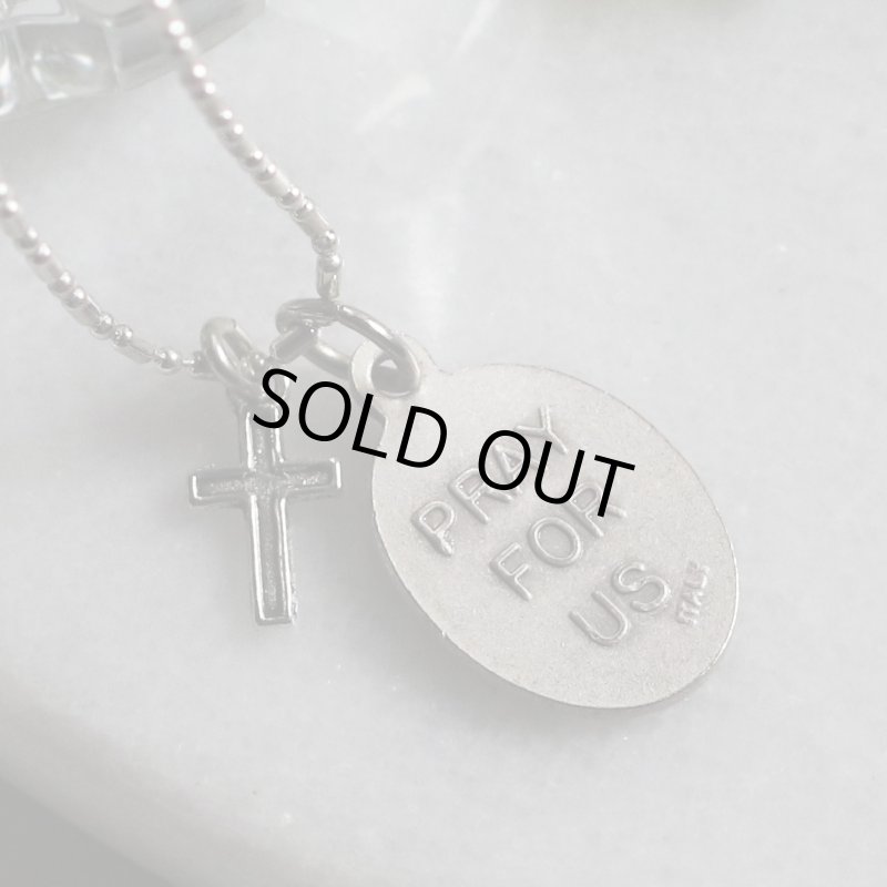 アンティークジュエリー｜イタリア製4way Crossメダイペンダントネックレス・イエスキリスト・聖母マリア・聖人