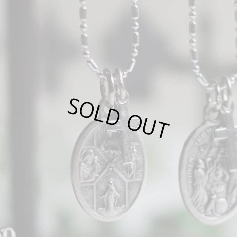 アンティークジュエリー｜イタリア製4way Crossメダイペンダントネックレス・イエスキリスト・聖母マリア・聖人