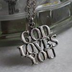 70'sヴィンテージTIFFANYティファニーGOD LOVES YOUチャームネックレス・チャリティ｜アンティークジュエリー